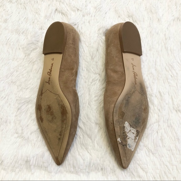 Sam Edelman Suede Rae Pointed Flats Sz 8.5 - Picture 10 of 12